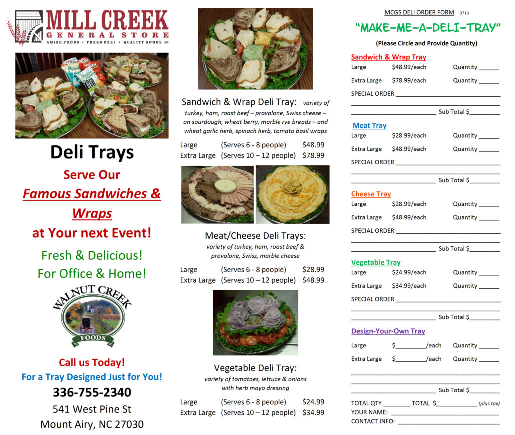 Deli Trays