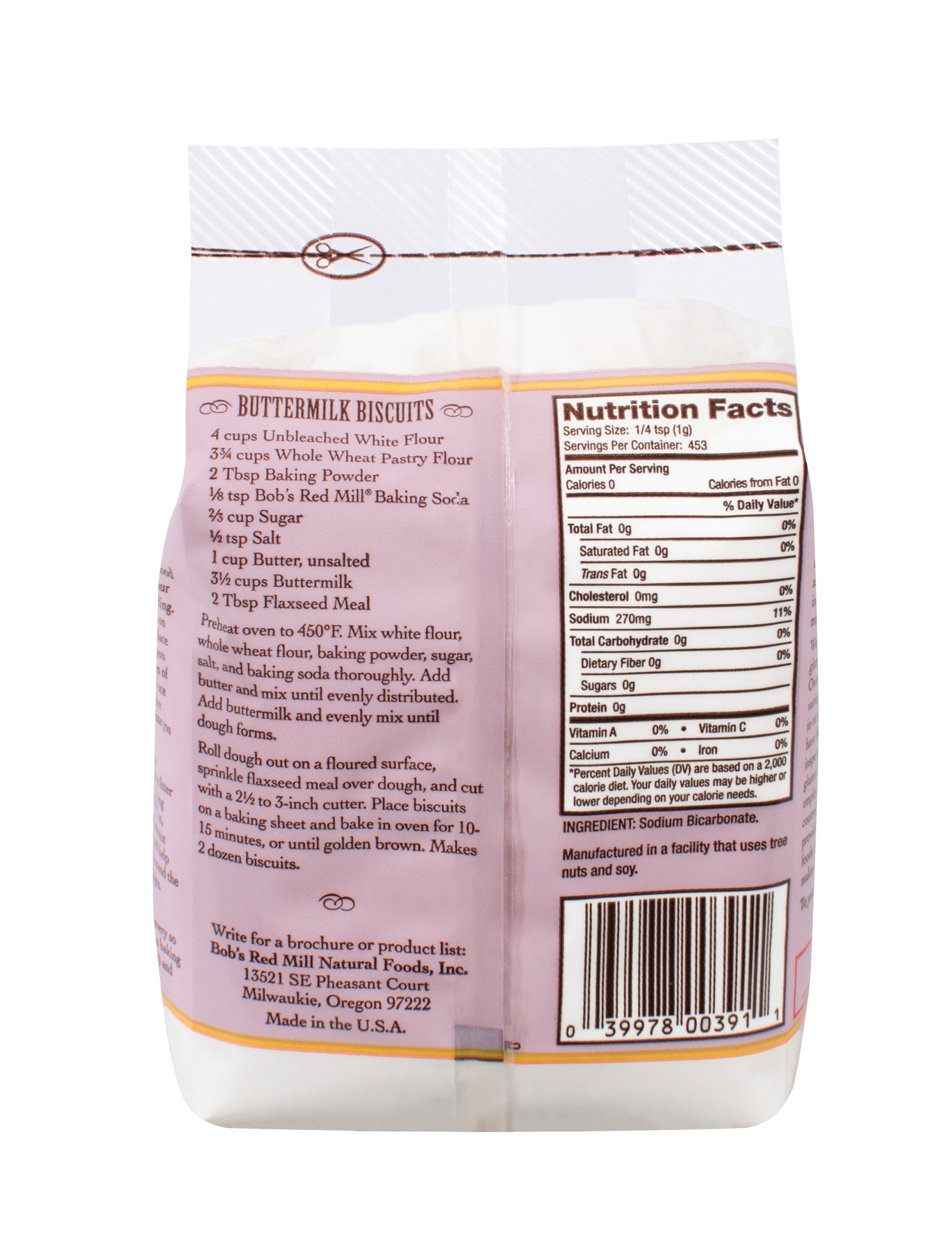 Bob’s Red Mill Gluten Free Baking Powder 4/16oz Mill Creek General Store
