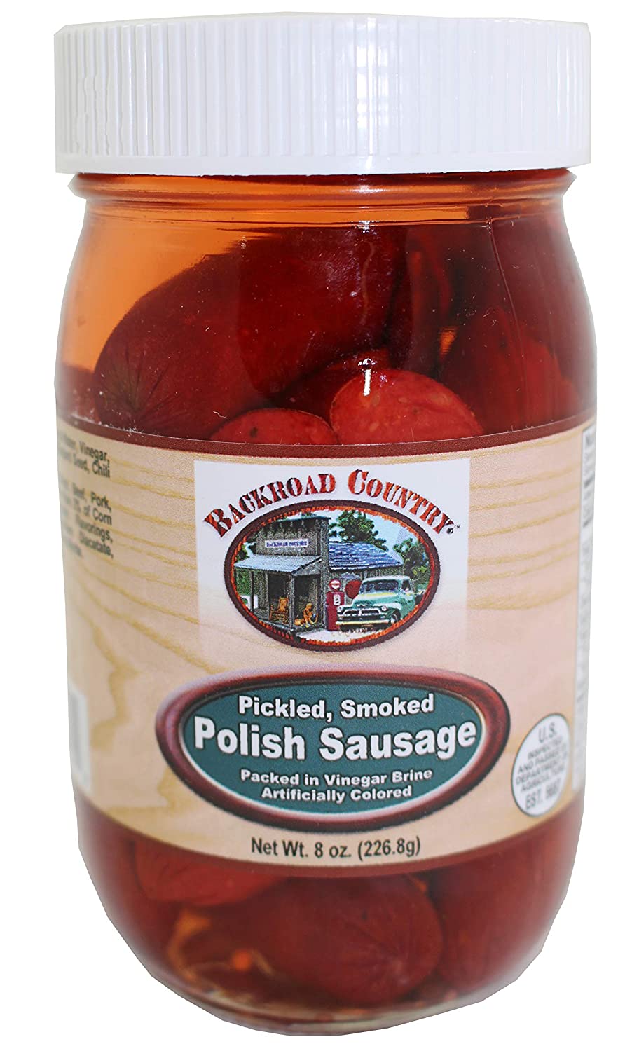 Backroad Country Pickled, Smoked Sausage, 8 oz. Mill Creek General Store